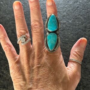 Turquoise Sterling Silver Statement Ring